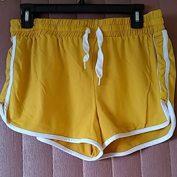 Yellow mustard shorts Clearance